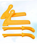 Four Piece Pro Grade Woodworking Push Stick Set For Table Saws Router Tables And Band Saws Yellow Adjustable Push Blocks