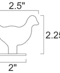 Twenty Piece 22LR Small Bore Metallic Silhouette Knock-Overs Targets Set Featuring Chickens Turkeys Pigs And Rams NRA IHMSA Style Steel Targets Quarter Inch Thick For Rugged Practice chicken dimension
