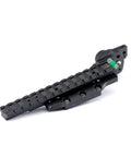 Crossbow Sight Frame For Archery And Hunting Adjustable Up Down Elevation With Micro Adjustable Dial, black aluminum alloy