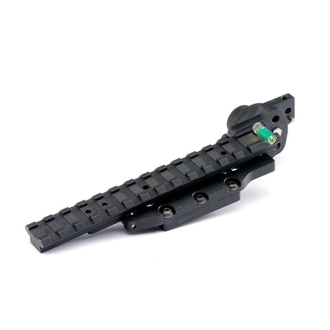 Crossbow Sight Frame For Archery And Hunting Adjustable Up Down Elevation With Micro Adjustable Dial, black aluminum alloy