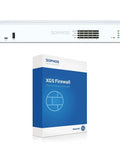Heavy Duty Top Rated Solid As A Rock Next Gen Network Firewall With Five Year Standard Protection License and US power cord shown with packaging.