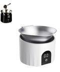 Dosing Cup And Scale Combo With Stand 0.1g Precision Digital Coffee Scale for Bean Weighing Italian Style Pour Over, White.