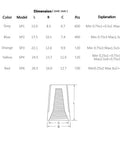 Diagram showing dimensions and specifications for twisted wire connectors, including Orange Wire Connectors Pack 500 Pieces Twist On Insulated Electrical Wire Nuts For AWG 20 To 14 With Spring Insertion Safe Quick Connect Portable Nylon Shells For Reliable Secure Wire Splices model.