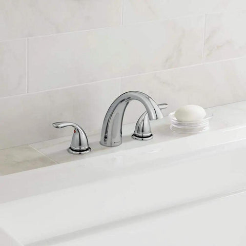 Refurbished 2-Handle Deck Mount Roman Tub Faucet In Polished Chrome With Like New Performance Tested And Certified Ready To Install