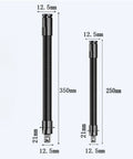 One Half Inch Flexible Shaft Extension For Tight Spots, 360 Degree Flex Reach Socket Ratchet Wrench Connecting Rod, lengths 250mm and 350mm