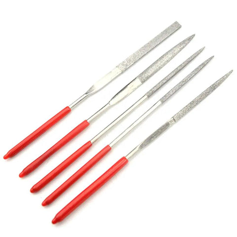 Dope 28 Piece Model Tools Kit For Gundam And Car Model Building includes precision files with red handles for detailed work
