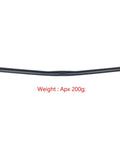 Lightweight 25.4mm Aluminum MTB Handlebar 600mm Long, Flat Or Rise Bar For Mountain Bike, 6061 Alloy, Matte Black Finish