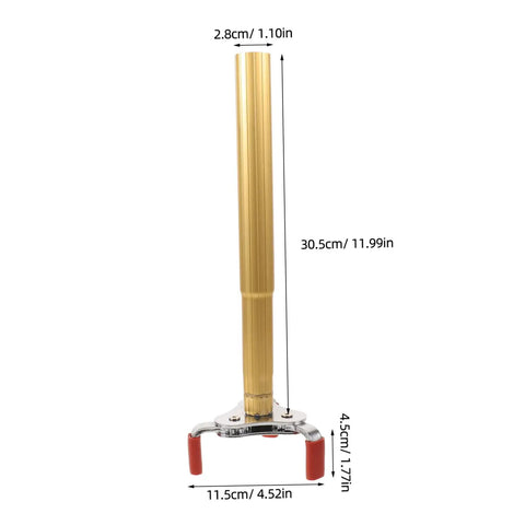 Full Size Heavy Duty Aluminum Claw Attachment For Snagging Ceiling Smoke Alarms Quick Up Top Extractor Hardware with measurements shown.