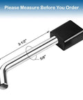 Trailer Hitch Receiver Lock Padlock Style With Swivel Head Five Eighths Inch Bent Pin Fits Class Three And Four Two And A Half Inch Receivers
