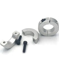 Tough as Nails Aluminum Alloy Fixed Locking Limit Ring with Shiny Anodized Surface Easy Positioning for Softer Shaft Materials and Strong Hold Quality Build for Automotive and Machine Shop Work Where Reliability is Key, aluminum shaft rings with screws