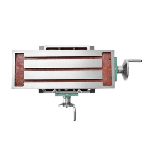 Heavy Duty Multifunctional Workbench With Drag Plate Milling And Table Drilling, top view, 450x170mm solid precision tool.