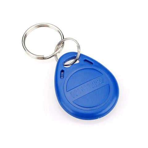 Blue RFID key fob for One Door Proximity RFID Access Control System With 600 Lb Magnetic Lock 110V Power USB Enroll Reader
