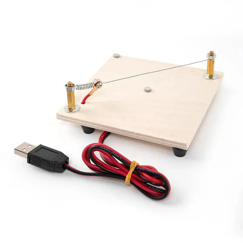 Hot Ribbon Cutter For Ribbons And Webbing, Electric Rope Cutter Machine 5V 2A with USB cable and wire setup on wooden base