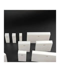 83 Piece Ceramic Rectangular Gauge Block Set Real Deal Grade Zero Precision For Micrometers And Calipers stacked in various sizes.