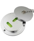 Heavy Machinery Mechanical Spirit Level Bubble T-type XY Dual-axis Leveling Tool Level Measuring Instrument 1PCS with cover opened.