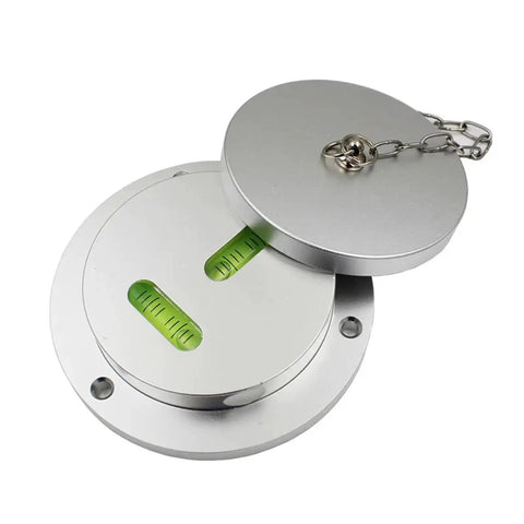 Heavy Machinery Mechanical Spirit Level Bubble T-type XY Dual-axis Leveling Tool Level Measuring Instrument 1PCS(Without Cover) with green bubbles.