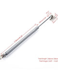Heavy Duty Gas Spring Hinge 250N 25Kg Soft Close for Cabinets Cupboards Beds Windows Skylights Telescoping 246-346mm