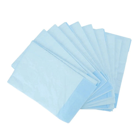 Extra Thick Multi Layer No Sweat Adult Bed Pads For Incontinence Leak Proof Underpads Premium Heavy Duty Soft Absorbent Disposable Liners For Elderly Comfort stacked in a pack