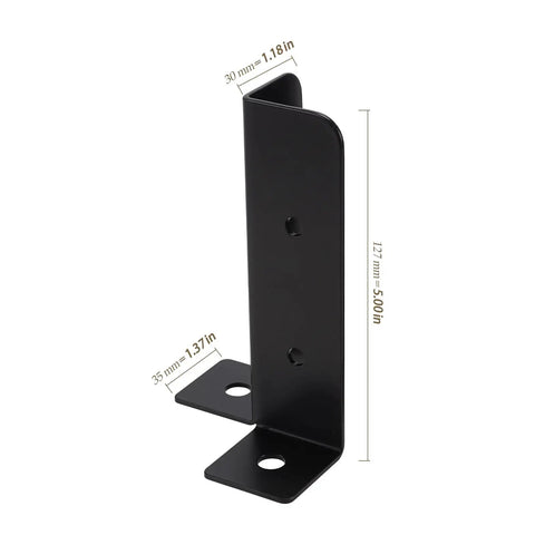 10 Pack Adjustable Post Anchor Base Brackets For Wood Posts 1.5 By 1.5 2 By 2 2 By 4 4 By 4 Built Tough Heavy Duty Black Deck Support For Fences And Pergolas Weather Resistant Steel Construction