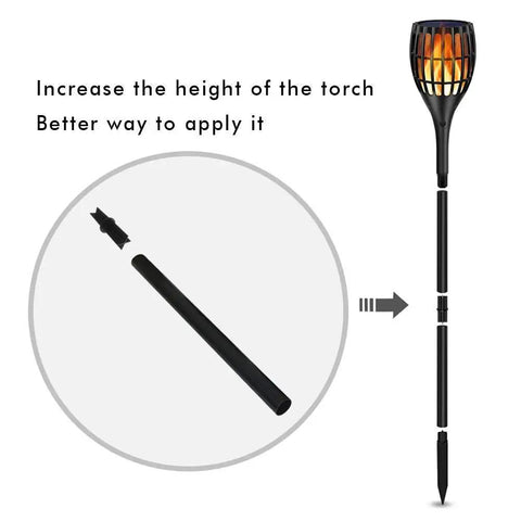 Pole Extension And Joint Kit For Solar Flame Torches Make Tiki Torches Taller With A 12 Inch Extension installation guide.
