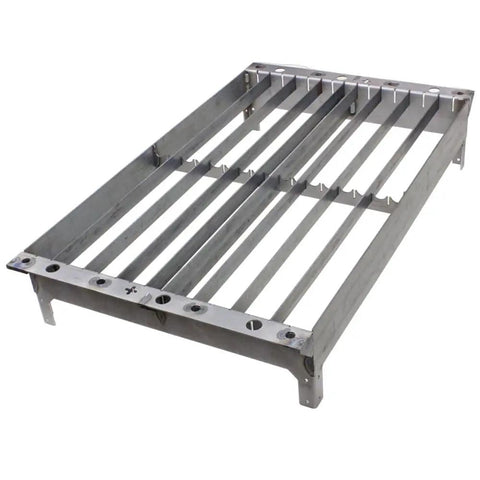 36 By 24 Inch Plasma Cutter Water Table Conversion Kit with Edge Clamp, 4" flat-bar sides, cutting slats visible.
