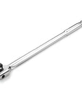 Three Eighth Inch Drive Breaker Bar With Twelve Inch Handle And 180 Degree Flex CrMo Head For Heavy Duty Nut Breaker And Maximum Torque Leverage