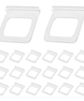 Clear Window Screen Pull Tabs 20 Pack Flat Spline Repair Clips for No Sweat Removal and Quick Swap Universal Fit.