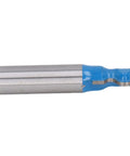 Premium Tungsten Carbide Woodworking Router Bit Trim For Mortising Grooving 1/2 Inch Shank with blue PTFE treated tip.