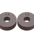 Two Piece Knurl Wheels Knurling Tool Kit 1.0mm 1.2mm 1.8mm 3.0mm For Metalworking Replacement Knurl Wheels 1.2mm steel