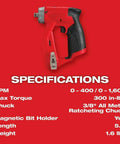 Slick Brushless Drill Driver With Four Versatile Heads Compatible With Milwaukee M12 Tools Lightweight Power Tool built for daily grind specifications with RPM and torque.