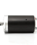 Heavy Duty 12 volt Dc Hydraulic Pump Motor 800 Watts High Torque For Electric Stacker And Lifting Platform Systems 4200 Rpm With Cool Oil Flow side view showcasing black motor casing