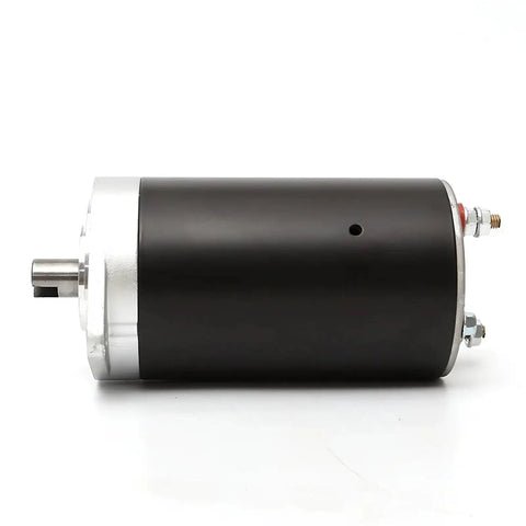 Super Cool 12V Hydraulic Pump Motor Oil Powered Electric Stacker Lift At 800 Watts And 4200 RPM side view of the motor.