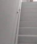 Custom Length Transparent Acrylic Railing Kit Straight Up Non Slip Handrail System Stainless Steel Mounts For Decks And Balconies on stairs