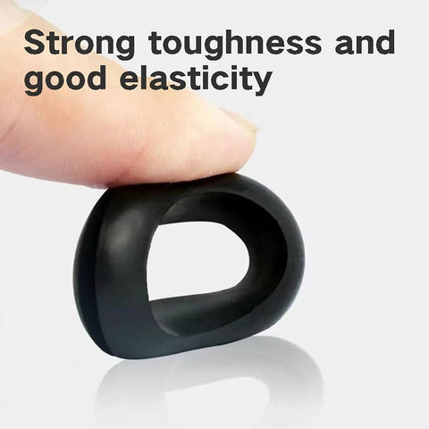 Close-up of flexible rubber grommet showing strong toughness for Assorted Rubber Grommets Kit For Wiring, 188 Pieces, Eight Common Sizes