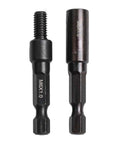 Hanger Bolt And Threaded Insert Driver Kit With Self Tapping Socket Adapters One Quarter Inch Hex Shank Chromium Vanadium Steel Drill Attachments For M6 M8 M10 Quick Install Durable Pro Grade DIY Tool Set, M6 and M10 adapters