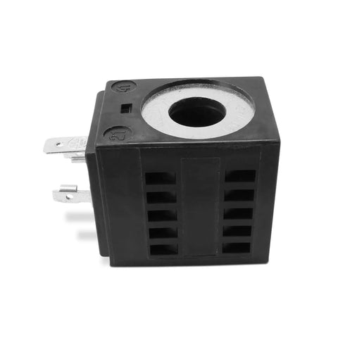120V Solenoid Coil For Hydraulic Power Unit Lift Dump With 3 Prong DIN Connection, 16W, One And A Half Inches Tall