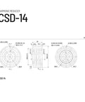 Solid As A Rock High Precision Cylindrical Gear Reducer With Hard Tooth Surface And Horizontal Layout For Smooth Power Delivery And Built Tough Reliability At 100 Ratio technical diagram with dimensions and specifications