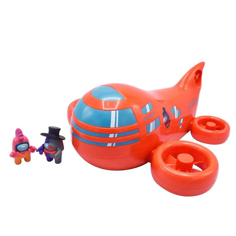 Among Us Airship Playset With Detachable Top And 2 Exclusive Mini Figures, 10 Inch Realistic Airship Toy For Collectors And Fans