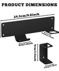 Dimensions of Heavy Duty Jack Stand Wall Mount For Floor Jacks And Stands Universal Fit Car Hydraulic Trolley Holder
