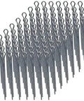 3/16 X 3 Inch Cotter Pin Extended Prong Zinc Finish 100 Pack For DIY Metalwork, Easy Insertion With Pliers, Bulbous Head Prevents Slippage