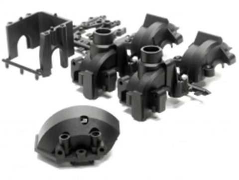 Upgrade Gearbox Set For Nitro 3 RC Car, Pro Grade Transmission Module Compatible With HPI RS4 Nitro RTR3 EVO, black components