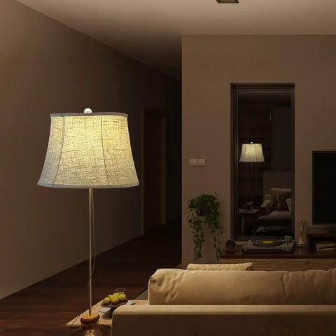 Brown Drum Lamp Shade Big Size 12x16x11 Spider Fitter Handcrafted Fabric Linen For Chandeliers Floor Lamps Table Lamps