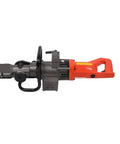 Rock Solid Hydraulic Rebar Cutter And Bender Combo Portable Electric Steel Rod Tool, side view showing durable design and handles.
