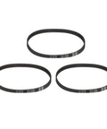 Three Pack HTD 5M Rubber Timing Belts Set With 110 Teeth 550mm Pitch Length 15mm Width 3.6mm Thick Closed Loop Pulley Belt Neoprene Rubber With Reinforced Nylon Cord High Torque Drive For CNC Machines And 3D Printers, three black belts