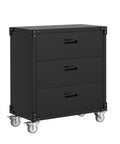 Beefed Up Heavy Duty 3 Drawer Rolling Tool Cabinet On Wheels For Garage And Workshop Mobile Metal Storage Cabinet