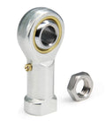 PHSB6 Rod End Bearings With Three Eighths Inch Bore And Three Eighths Twenty Four Right Hand Female Thread Pre Lubricated Includes Jam Nuts Four Pack Durable Steel Body High Misalignment Capability Up To Nine Degrees, steel rod end bearing with jam nut