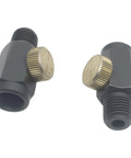 Two Pack Brass Inline Air Flow Regulator Adjustable One Quarter Inch NPT Male and Female Valves for Air Compressors