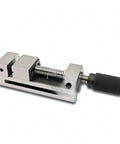Heavy Duty Three Inch Cnc Vise Featuring Dead Nuts Secure Replaceable Flat Jaws And Rock Solid V Shape For No Sweat Manual Clamping