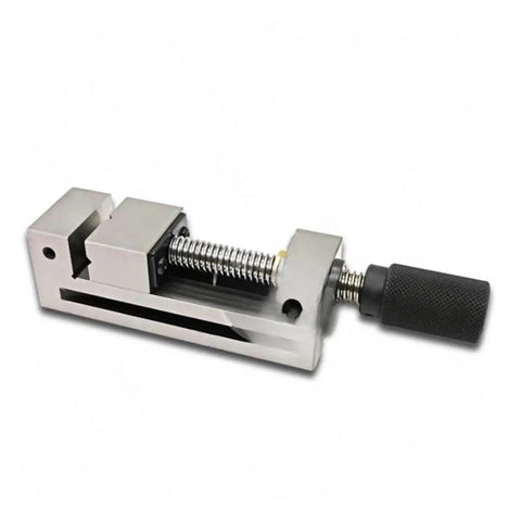 Heavy Duty Three Inch Cnc Vise Featuring Dead Nuts Secure Replaceable Flat Jaws And Rock Solid V Shape For No Sweat Manual Clamping