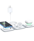 3 In 1 Magnetic Wireless Charger Station for iPhone 16 15 14 13 Pro Max, Apple Watch, AirPods Pro, GaN Fast Charge setup